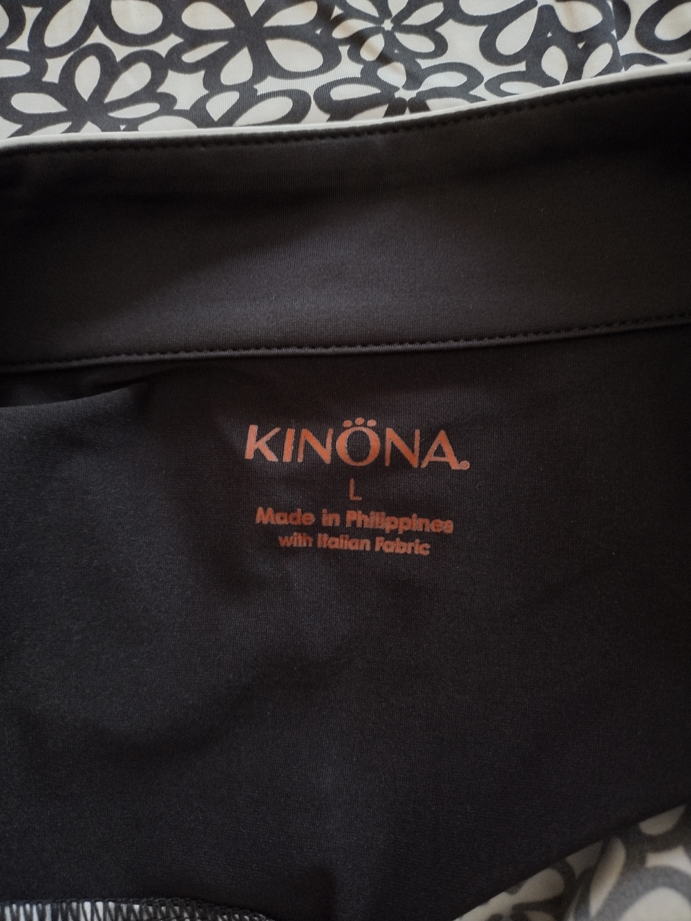 Kinona Black & White Floral Zip Athletic/Golf Tank - Picture 5 of 9